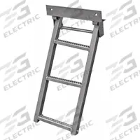 BUYERS PRODUCTS Retractable Truck Step: 14 1/4 in Step Wd, 2 1/4 in Step Dp, Stainless Steel, Silver (MPN RS3SS). Key specifications — Material: Stainless Steel; Color: Silver; Step Tread: Non-Slip.
