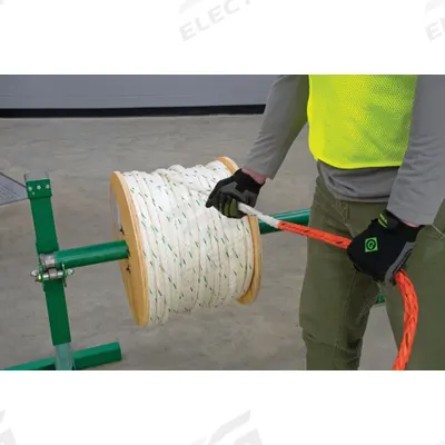 GREENLEE Pulling Rope: 600 ft Rope Lg. - Cable Pulling Rope