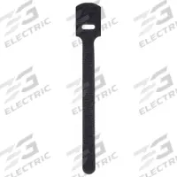 RIP-TIE Hook-and-Loop Cable Tie: 3.5 in Lg, 0.50 in, 0.25 in Wd, Nylon/Polyethylene, Black, 252 PK (MPN Q-35-252-BK). Key specifications — Max. Bundle Dia.: 0.50 in; Material: Polyethylene; Color: Black; Brand: RIP-TIE.