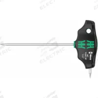 WERA TORX 467 HF T-HANDLE SCREWDRIVER: 2 Tips, Torx, Std End, T7 Tip Size, Long, Steel, Chrome (MPN 05023368001). Key specifications — attr1205415: WERA; attr1205419: Chrome.