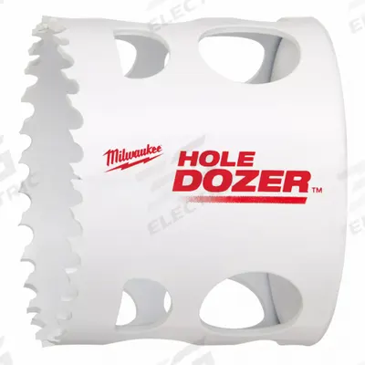 MILWAUKEE Hole Saw: 2 1/4 in Saw Dia., 3.5 Teeth per Inch, 1 5/8 in Max. Cutting Dp - Multi-Material-Cutting Hole Saws without Arbor
