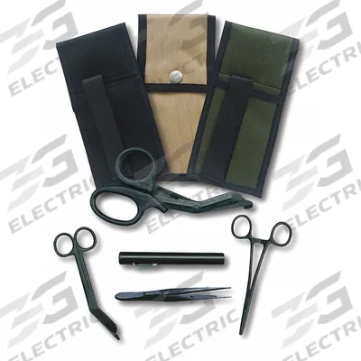EMI Response Holster Set: 7 3/8 in L x 3 3/4 in W x 3/4 in H, Material Stainless Steel - EMS Rescue Holsters