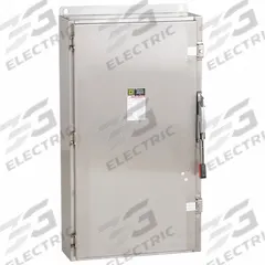 SQUARE D Safety Switch: Non-Fusible, 600 A, Three Phase, 600V AC, 304 Stainless Steel (MPN HU366DS). Key specifications — attr867131: SQUARE D.