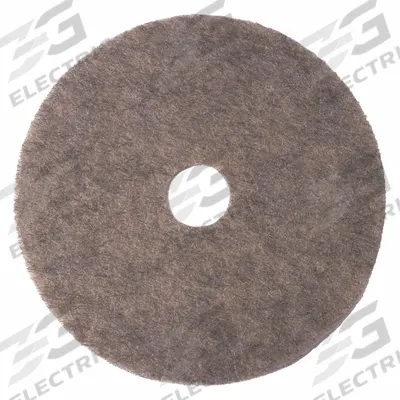 GRAINGER Burnishing Pad: Beige, 17 in Dia, Natural/Polyester Fiber, 3,000 RPM Max Speed - Burnishing Pads