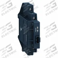 SCHNEIDER Solid State Relay: DIN-Rail Mounted, 6 A Max Output Current, SCR, AC Output (MPN SSM2A16BD). Key specifications — Brand: SCHNEIDER; Current Type: DC; Electrical Connection: Screw Clamp; Finger Safe: Yes; Input Current: 14 to 16.87 mA; Maximum Output Current without Heat Sink: 6 A; Mounting Style: DIN Rail; Output Voltage: 24 to 280V AC.