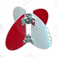 ALDON Target: Mounting Hardware Included, Red/White, Target Brackets and Mounting Hardware (MPN 4015-312). Key specifications — Reflector Color: Red; Brand: ALDON; Includes: Target Brackets and Mounting Hardware; Mounting Hardware Included: Yes.