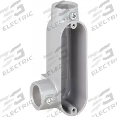 Conduit Outlet Body: Aluminum, 1 1/2 in Trade Size, LL Body, 35 cu in Body Capacity, Set Screw Hub (MPN LL150T-A). Key specifications — Finish: Powder Coated; For Use With: EMT; Brand: APPLETON ELECTRIC; Hub Style: Set Screw.