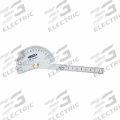 INSIZE Protractor: 7.795in Blade Lg, 0°to 180°, 1° Graduations, +/-0.5° Accuracy, Steel (MPN 4780-85A). Key specifications — attr1182193: Steel; attr1182194: +/-0.5°; attr1182195: 7.795in; attr1182198: 1°; attr1182218: INSIZE.