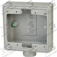 APPLETON ELECTRIC Electrical Box: Iron, Rectangular, 2 Gangs, 3/4 in Hub Size, 32 cu in Capacity (MPN FS-2-75). Key specifications — Color: Gray; Brand: APPLETON ELECTRIC.