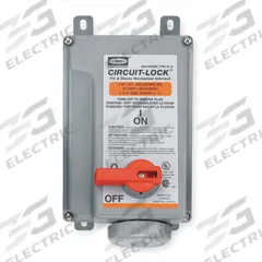 HUBBELL Mechanical Interlock: 120/240V AC, Single Phase, 20 A, 3 Pole, 4 Wire (MPN HBL420MI12W). Key specifications — Brand: HUBBELL; Reverse Service: No; Voltage Rating: 120/240V AC.