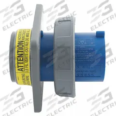 HUBBELL Pin and Sleeve Inlet: Red, 200/346 to 240/415V AC/220/380 to 240/415V AC, Single/Three Phase (MPN HBL5100B6WP). Key specifications — Brand: HUBBELL.