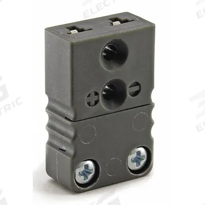 Dayton Thermocouple Jack: Jack, For Type J Thermocouple Type, Mini Plug, Flat - Thermocouple Plugs