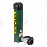 SIMPLEX Cylinder: Single Acting, 10 ton Nominal Capacity, 6 in Nominal Stroke Lg, Steel (MPN R106). Key specifications — attr98927: SIMPLEX.