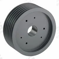 APPROVED VENDOR V-Belt Pulley: C160, 6 Groove, 16.4 in OD, Bushed Bore, F, For C/CX Belt Section (MPN 6C160F). Key specifications — Pulley Industry Number: C160; Pitch Diameter: 16 in (C); For Belt Section (broad, with similar types): C or CX.