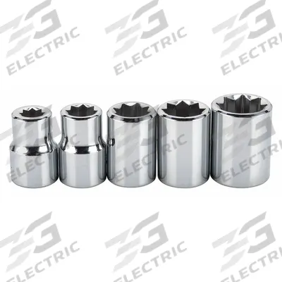 PROTO Socket Set: 3/8 in Drive, 5 Piece, 8-Point, SAE - SAE & Metric Socket Sets