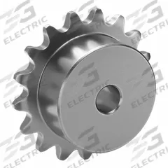 TSUBAKI Single Strand Sprocket: One-Sided Hub, For Single Strands, 25, 17 Teeth, 1.361 in Pitch Dia (MPN 25B17SS). Key specifications — Brand: TSUBAKI.