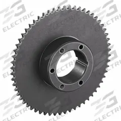 TSUBAKI Sprocket: For 40 Chain, 60 Teeth, 9.554 in Pitch Dia, 9.841 in Outside Dia, Steel (MPN 40Q60). Key specifications — Brand: TSUBAKI; Required Bushing Series: Q1.