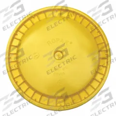 APPROVED VENDOR Pail Lid: Snap-On, 12 1/4 in Overall Dia, Yellow, Plastic, FDA Compliant (MPN ROP2100CVR-SN-Y). Key specifications — attr1265148: Not Rated; attr1188872: APPROVED VENDOR; attr1265149: Not Rated; attr1188855: 49EN70; attr1188854: Plastic; attr1188856: ROP2150Y-M.