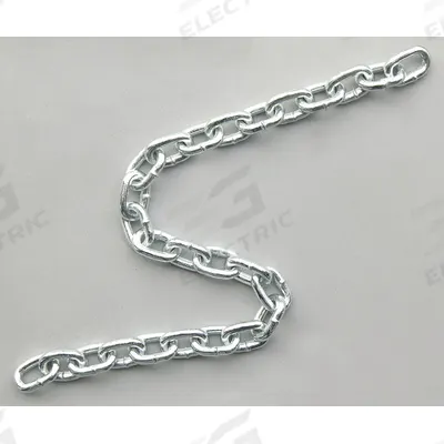 Dayton Straight Chain: 4 in Chain Trade Size, Carbon Steel, 215 lb Working Load Limit - Welded Straight-Link Tailgate Chains