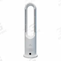 MRCOOL Cooling Fan: 26 3/8 in Ht, 8 Speeds, Oscillating, White, Bladeless Design, Mobile, Plug-In (MPN MRF1016PLOW). Key specifications — Brand: MRCOOL; Number of Speeds: 8; Product Type: Cooling Fan; Voltage: 120V AC; Oscillation: Oscillating; Includes Remote Control: Yes; Application: Home and Office; Features: Bladeless Design.