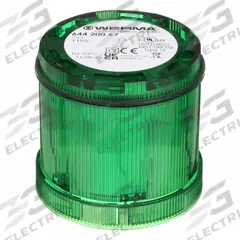 WERMA Tower Light Module: Steady, 115V AC, Green, 70 mm Overall Dia, 66 mm Overall Ht, KombiSIGN 71 (MPN 64420067). Key specifications — Brand: WERMA; Compatible with Series: KombiSIGN 71; Lens Color: Green; Operating Voltage: 115V AC; Manufacturer Part Number: 64420067.