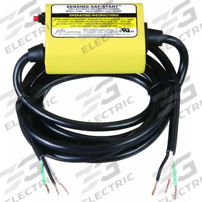 SENSING-SAF-STARTS Anti-Restart Device: 9 3/5 ft Lg, Bare Wire Plug, Bare Wire Receptacle - Anti-Restart Cords