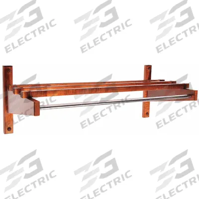 CSL Wall-Mount Garment Rod: Rod Design (No ) Hooks, 10 1/2 in Overall Ht, 30 in Overall Wd - Wall-Mount Coat Hooks