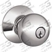 SCHLAGE Door Lockset: Office Knob Locksets, Chrome (MPN F51A ORB 625). Key specifications — Lockset Style: Orbit.