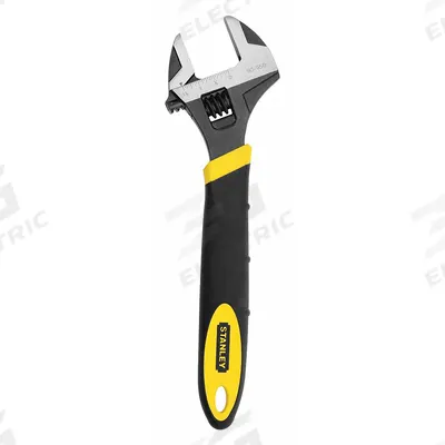 STANLEY Adjustable Wrench: Alloy Steel, Black Oxide, 12 in Overall Lg - General Purpose Adjustable Wrenches
