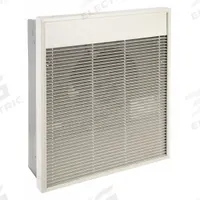 DAYTON Recessed Electric Wall-Mount Heater: 1500 W/3000 W/2000 W/4000 W, 240/277V AC, Single Phase (MPN 5E187). Key specifications — Grille Color: White; Programming Capability: Non-Programmable; Wattage Output: 1500 W/3000 W; Voltage, Phase: 240/277V AC, 1-phase; Rough-In Dimensions - H x W x D: 18-1/4 in x 14-1/4 in x 3-7/8 in; Nominal Voltage - HVAC: 277V AC; Brand: DAYTON; Phase: Single.