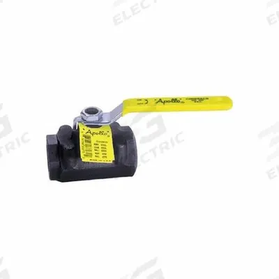 APOLLO Manual Two-Way Ball Valve: 1 1/2 in, Steel, Straight, FNPT x FNPT, Std Port Ball Port - Carbon Steel Ball Valves