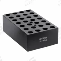 THERMO SCIENTIFIC Dry Block: Anodized Aluminum, 4 7/8 in Overall Wd, 3 in Overall Lg, 28 Wells (MPN 88870103). Key specifications — Product Type: Dry Block; Includes Thermometer Well: Yes; Material: Anodized Aluminum; Volume Capacity: 1.5 mL; Brand: THERMO SCIENTIFIC.