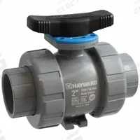 HAYWARD FLOW CONTROL Manual Two-Way Ball Valve: 1 1/4 in, PVC, Straight, Class 150 Flange (MPN TBH1125A0FV0Z00). Key specifications — Brand: HAYWARD FLOW CONTROL; Handle: Locking Tee.