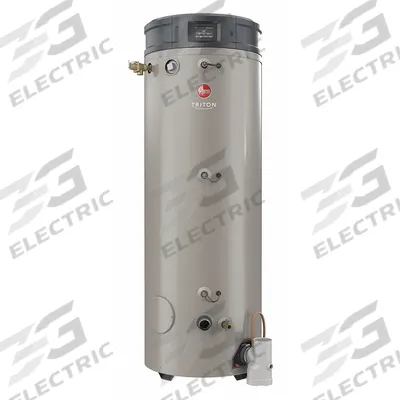 RHEEM Commercial Gas Water Heater: Natural Gas, Low NOx, 100 gal, 399,900 BTU - Powered-Vent Commercial Gas Water Heaters