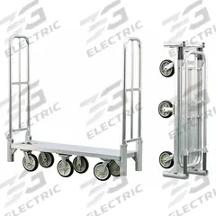 NEW AGE INDUSTRIAL Platform Truck: 1,200 lb, 61 in L x 18 in W x 9 1/8 in H Deck, Polyurethane (MPN BDT18568). Key specifications — Brand: NEW AGE INDUSTRIAL; Caster/Wheel Configuration: (2) Rigid; Color: Silver; Caster Wheel Width: 2 in.