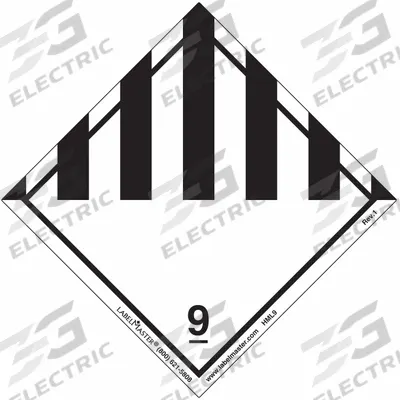 LABELMASTER Miscellaneous Dangerous Goods Placard: Dangerous, 3 15/16 in x 4 in, 500 Labels - Class 9: Miscellaneous Hazardous Materials
