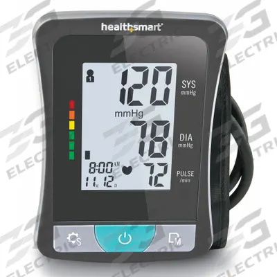HEALTHSMART Digital Blood Pressure Monitor: Blood Pressure Monitor, Arm, Adult, Nylon - Digital Blood Pressure Monitors