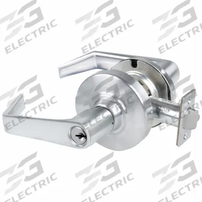 SCHLAGE Door Lockset: Office Lever Locksets, Chrome