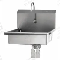 SANI-LAV Hand Sink: 1 Stations, 6 in Bowl Dp, 16 in Bowl Lg, 12 1/2 in Bowl Wd, Faucet Included (MPN 608-0.5). Key specifications — Includes Side Splash: Side Splash Not Included; Series: Stainless Steel Hand Wash Sink; Brand: SANI-LAV.