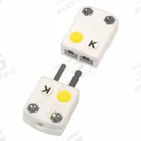 OMEGA Temperature Probe Connectors & Adapters: Jack, For Type K Thermocouple Type, Mini Jack (MPN SHX-K-F). Key specifications — Includes Clamp: No Clamp Included; Includes Write-On Window: No Write-On Window Included; Product Type: Jack; Contact Material: Chromel; Connector Type: Mini Jack; Brand: OMEGA; Color: Yellow; Body Material: Ceramic.