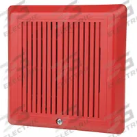 EDWARDS SIGNALING Temporal Horn: 24V, Horn Sound, Red, 85 dB Alarm Volume @ 10 ft - Max, Horn (MPN 2447TH-R). Key specifications — Brand: EDWARDS SIGNALING; Manufacturer Part Number: 2447TH-R; Operating Voltage: 24V; Color: Red.