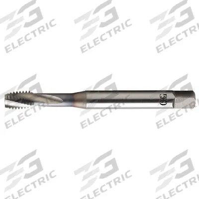 OSG Spiral Flute Tap: M8x1.25 Metric, 6H, 3 Flute, Bottoming Chamfer (MPN 1311300608) - Coolant-Through Spiral-Flute Taps for Alloy Steels