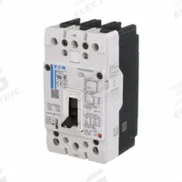 EATON Molded Case Circuit Breaker: 15 A Amps, 65kA at 480V AC, Instantaneous, ABC, Line/Load Lug (MPN PDG13M0015MSAJ). Key specifications — Series: PD Series; Max. AIR Rating: 65kA at 480V AC; Instantaneous Trip: Instantaneous; Phase Connection: ABC; Terminal Connection: Line/Load Lug; Frame Size: 1.