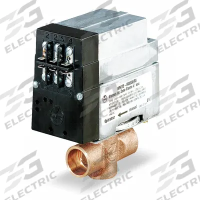 WHITE-RODGERS Motorized Zone Valve: 37 Cv Flow Rate, 2-Way, 1 in Female Sweat, Non-Spring Return - 2-Way Sweat Connection Zone Valves