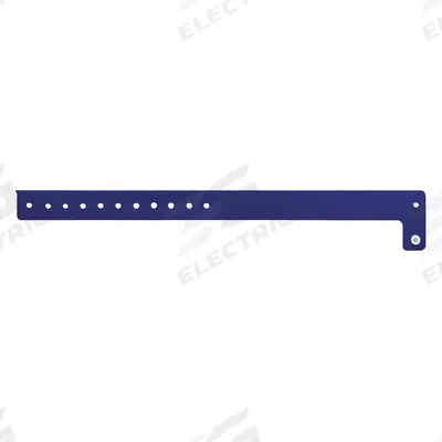 ID Wristband: No Legend, 10 in Overall Lg, 3/4 in Overall Wd, Vinyl, Blue - Security Wristbands