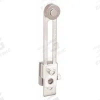 OMRON Limit Switch Lever Arm: Roller Lever, Adj, 4.84 in Arm/Operator Lg - Max (MPN D4AC00). Key specifications — Brand: OMRON; Roller Position: Front; Actuator Style: Rotary Lever Roller.