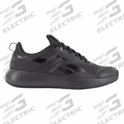 REEBOK Athletic Shoe: Men's, Size 4, M, Black, Composite Toe Cap - Athletic-Style Safety-Toe Shoes