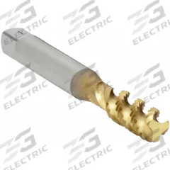 OSG Spiral Flute Tap: 1/4"-28 UNF, 2B, 3 Flute, Bottoming Chamfer, TiN Coated High Speed Steel (MPN 2985705)