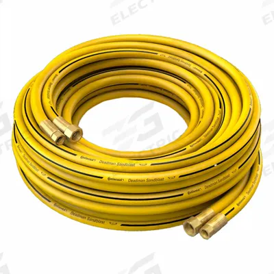 CONTINENTAL Abrasive Blasting Hose Assembly: 3/16 in ID, 200 psi, 105 ft Lg - Dual-Line Deadman Abrasive Blasting Hose Assemblies