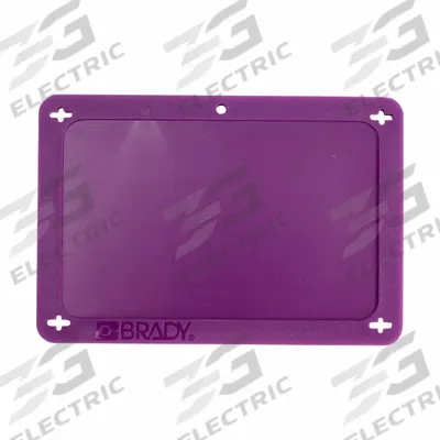 BRADY Blank Tags: Plastic/Polyester, Purple, 0.164 in Thick, Rectangle - General Purpose Blank Valve Tags
